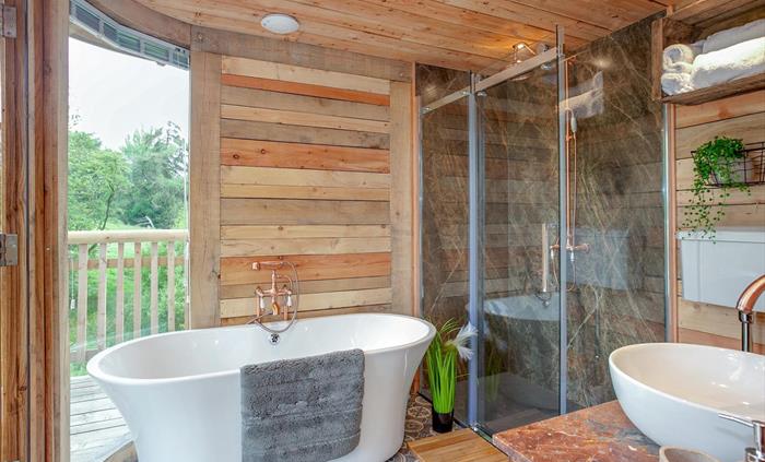 Bathroom at Trawscwm Treehouse
